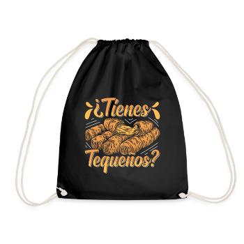 Tequenos Venezuelan - Drawstring Bag - black - Front