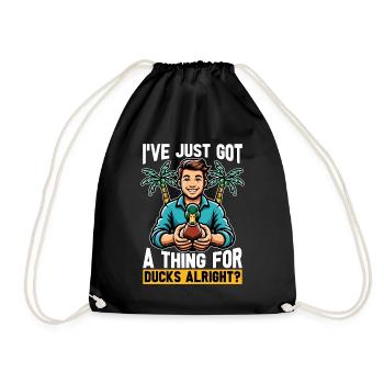 Canard colvert J’ai juste un faible pour la sauvagine - Sac de sport léger - noir - Devant