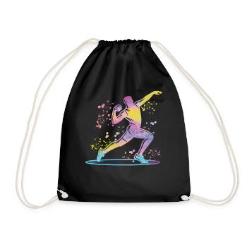 Lanceur de poids Colorsplash Lancer de poids - Sac de sport léger - noir - Devant