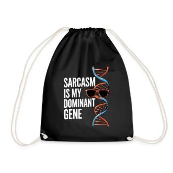 Sarkasmus Gene DNA Genetik - Turnbeutel - Schwarz - Vorne