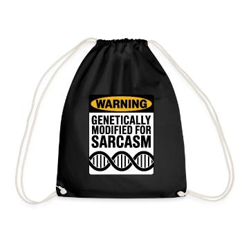 Sarkasmus Gene DNA Genetik - Turnbeutel - Schwarz - Vorne
