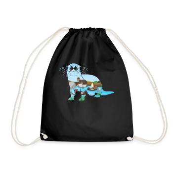 Rivière Otter - Sac de sport léger - noir - Devant