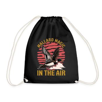 Canard colvert, Magie dans l’air, oiseau d’eau, canard colvert - Sac de sport léger - noir - Devant