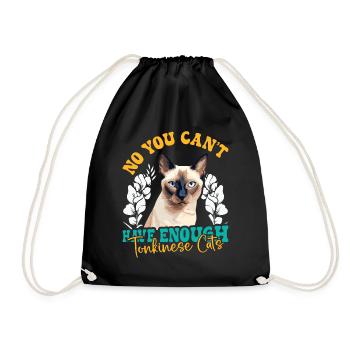 Chat tonkinois - Sac de sport léger - noir - Devant