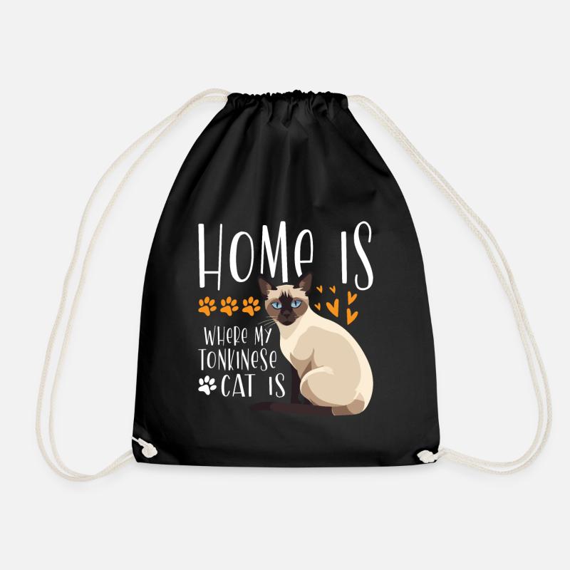 Tonkinese Katze Haustier - Turnbeutel - Schwarz