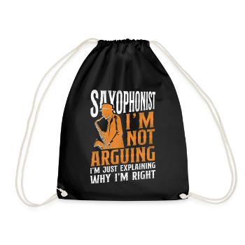 Saxophoniste Saxophoniste Je ne suis pas - Sac de sport léger - noir - Devant