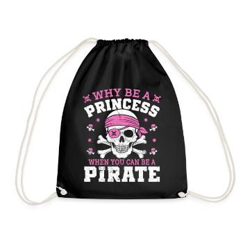Pourquoi être une princesse quand on peut être un pirate Aargh - Sac de sport léger - noir - Devant