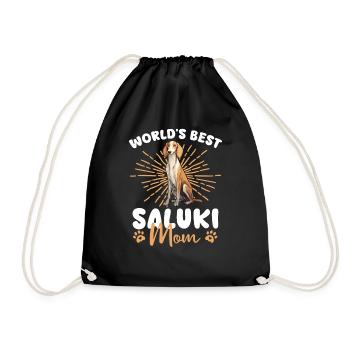 Lévrier persan Groovy Saluki Mom - Sac de sport léger - noir - Devant