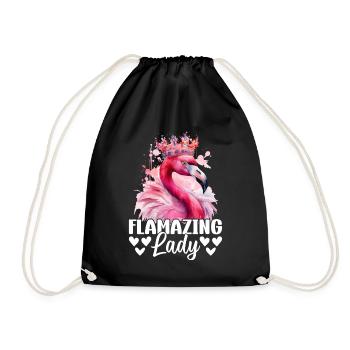 Flamazing Lady - Pink Flamingo Lover Flamingo Girl - Sac de sport léger - noir - Devant