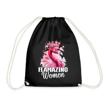 Flamazing Women - Pink Flamingo Lover Flamingo - Sac de sport léger - noir - Devant