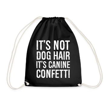 Ce n’est pas une chemise drôle en poil de chien - Sac de sport léger - noir - Devant