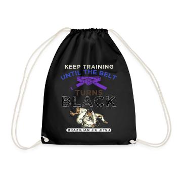Motivation Martial Arts Brazilian Jiu-Jitsu - Drawstring Bag - black - Front