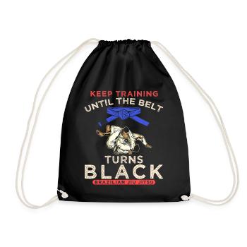 Motivation Martial Arts Brazilian Jiu-Jitsu - Drawstring Bag - black - Front