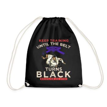 Motivation Martial Arts Brazilian Jiu-Jitsu - Drawstring Bag - black - Front