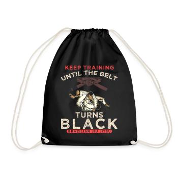 Motivation Martial Arts Brazilian Jiu-Jitsu - Drawstring Bag - black - Front