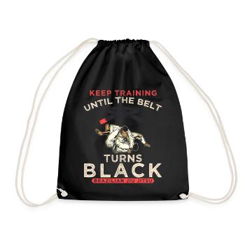 Motivation Martial Arts Brazilian Jiu-Jitsu - Drawstring Bag - black - Front