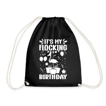 C’est mon anniversaire de flocage Flamingo Lover Flamingo - Sac de sport léger - noir - Devant
