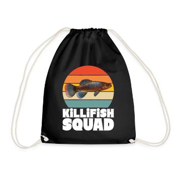 Killifisch Aquarium Amateurs de poissons - Sac de sport léger - noir - Devant