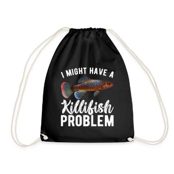 Killifisch Aquarium Amateurs de poissons - Sac de sport léger - noir - Devant
