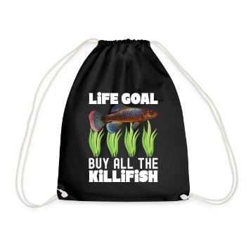 Killifisch Aquarium Amateurs de poissons - Sac de sport léger - noir - Devant
