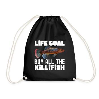 Killifisch Aquarium Amateurs de poissons - Sac de sport léger - noir - Devant