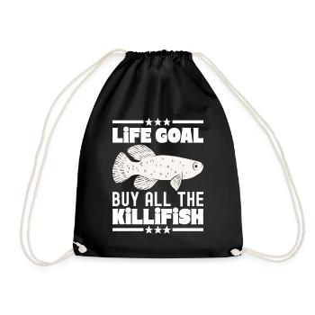 Killifisch Aquarium Amateurs de poissons - Sac de sport léger - noir - Devant