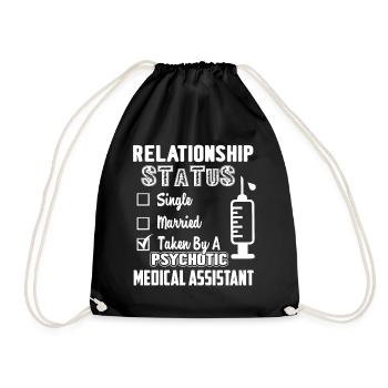 Medical Assistant Relationship - Drawstring Bag - black - Front
