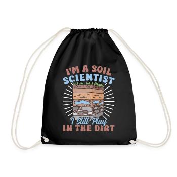 Soil Science, Naturalist - Drawstring Bag - black - Front