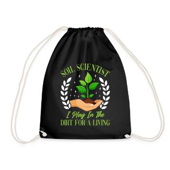 Soil Science, Naturalist - Drawstring Bag - black - Front