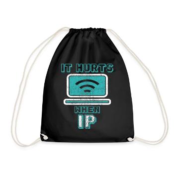 Drôle de dire « Ça brûle quand je fais » ! - Sac de sport léger - noir - Devant