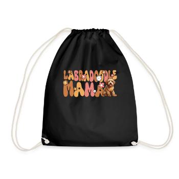Labradoodle Groovy Labradoodle Maman - Sac de sport léger - noir - Devant