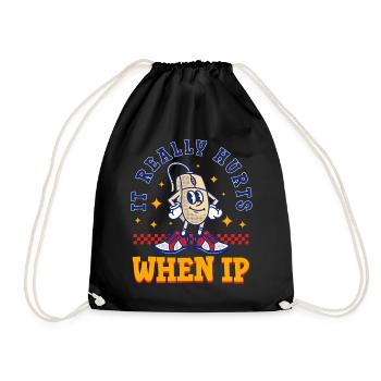 Lustiger Spruch "It Burns when i Pee"! - Sac de sport léger - noir - Devant