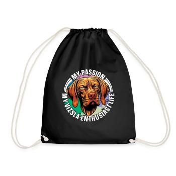 Vizsla Enthusiast Ma Passion Mon Vizsla Éleveur de Chiens - Sac de sport léger - noir - Devant