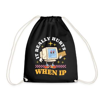 IT Geek, PC Accessories Storage Devices Evolution - Drawstring Bag - black - Front