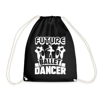 Ballet Dancer Future Ballet Dancer - Drawstring Bag - black - Front
