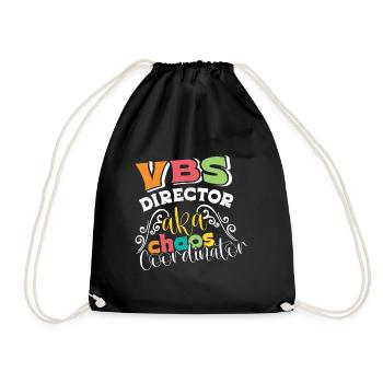 Vacation Bible School, VBS - Drawstring Bag - black - Front