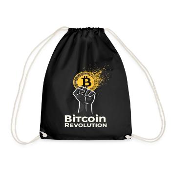 Bitcoin Revolution - Turnbeutel - Schwarz - Vorne