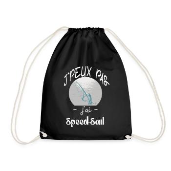 j'peux pas 'jai speed sail - Sac de sport léger - noir - Devant