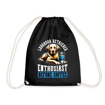 Passionné de Labrador Retriever avant éleveur de chiens - Sac de sport léger - noir - Devant