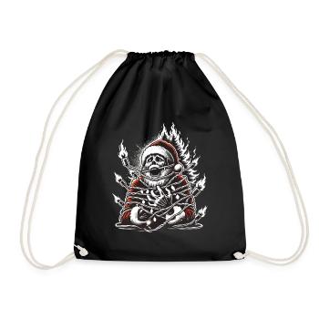 Père Noël Électrocution Sombre Oeuvre - Sac de sport léger - noir - Devant