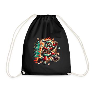 Chaos de Noël, danger d’électrocution - Sac de sport léger - noir - Devant
