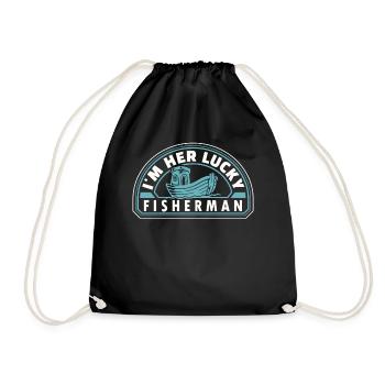Pêche, pêche, pêche et pêche au brochet - Sac de sport léger - noir - Devant