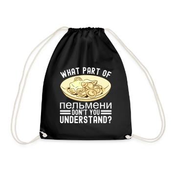 Pelmeni Cuisine russe - Sac de sport léger - noir - Devant