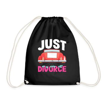 Juste marié Style Juste Divorce - Sac de sport léger - noir - Devant