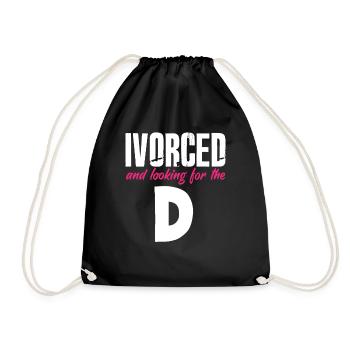 Ivoré et à la recherche du divorce - Sac de sport léger - noir - Devant