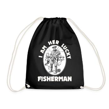 Pêche, pêche, pêche et pêche au brochet - Sac de sport léger - noir - Devant