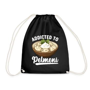 Pelmeni Russian Cuisine - Drawstring Bag - black - Front