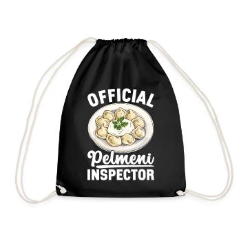 Pelmeni Russian Cuisine - Drawstring Bag - black - Front
