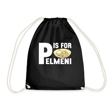 Pelmeni Russian Cuisine - Drawstring Bag - black - Front