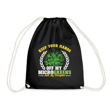 Micro-pousses Micro-pousses - Sac de sport léger - noir - Devant